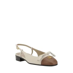 Baleriny Slingback z kokardą