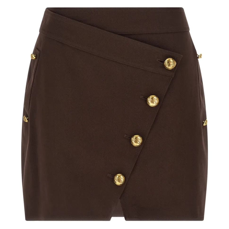 Bawełniana Mini Spódniczka Gabardine