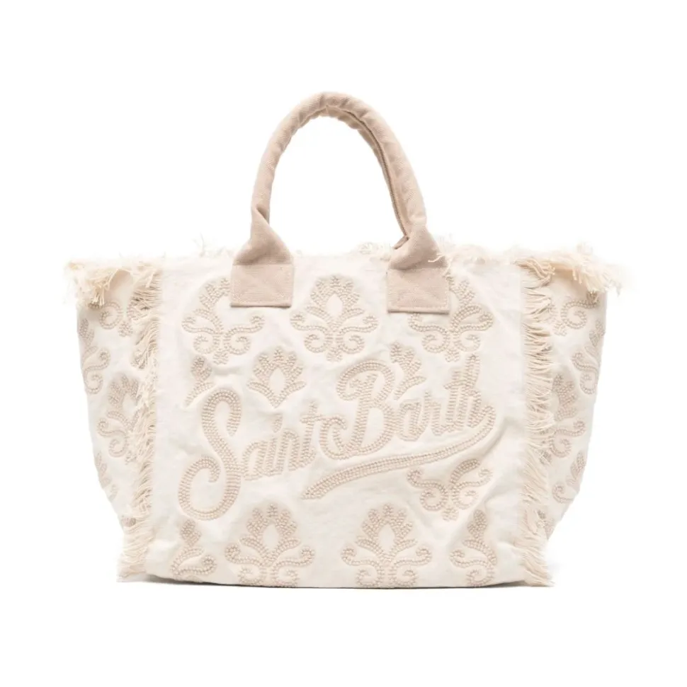 Beżowa Torba Shopper z Wzorem Vanity Rug
