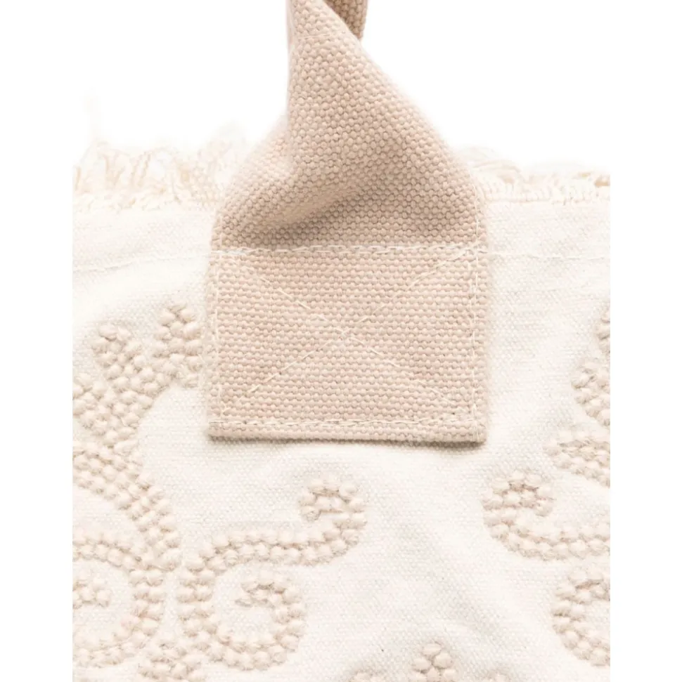 Beżowa Torba Shopper z Wzorem Vanity Rug