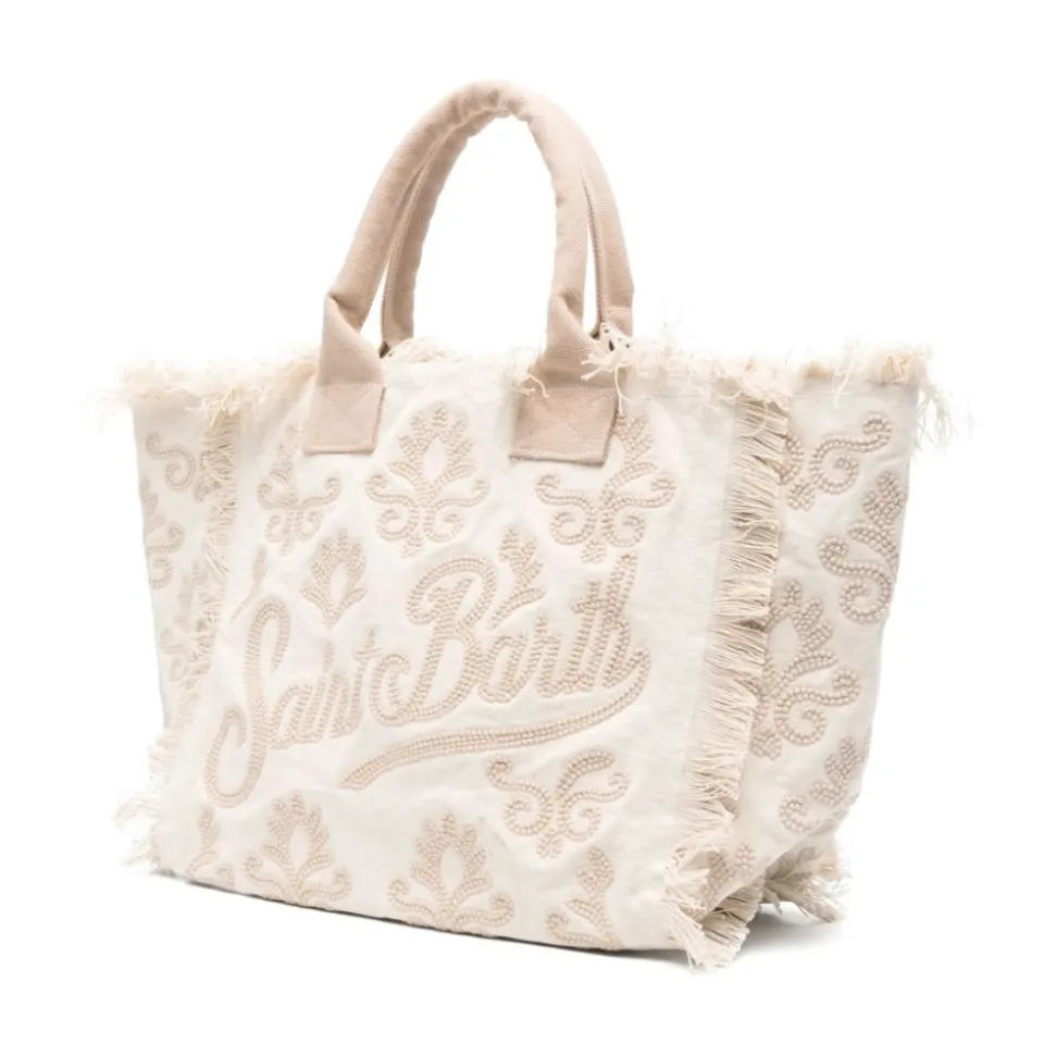 Beżowa Torba Shopper z Wzorem Vanity Rug