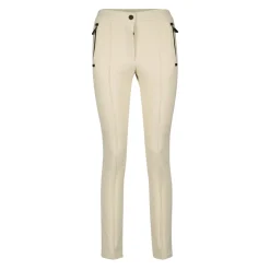 Beżowe Spodnie Narciarskie Slim Fit