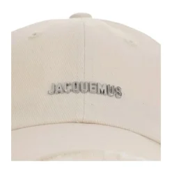 Beżowy Logo Bawełna Kapelusz