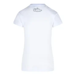 Białe T-shirty i Pola z guzikami na ramionach