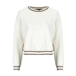 Bluza Crewneck w stylu college z logo i profilami
