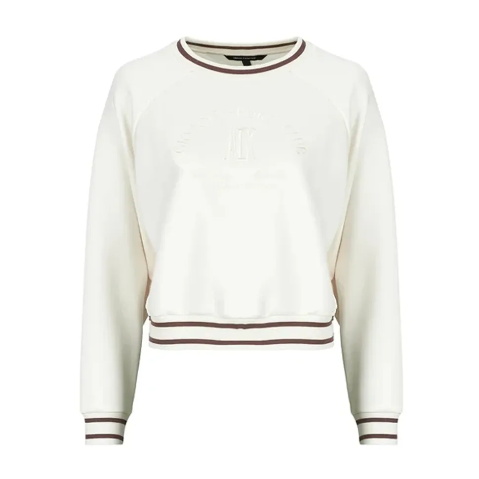 Bluza Crewneck w stylu college z logo i profilami