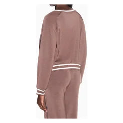Bluza dresowa w stylu College z logo i profilami