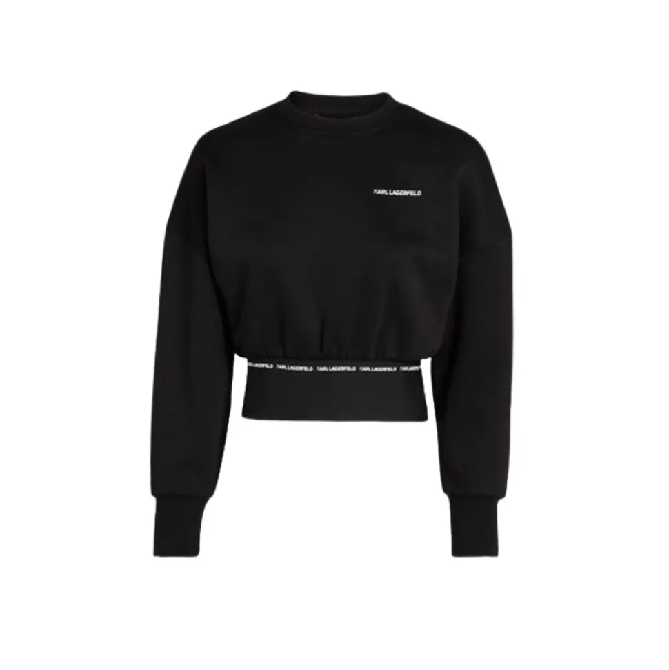 Bluza dresowa z elastycznym logo