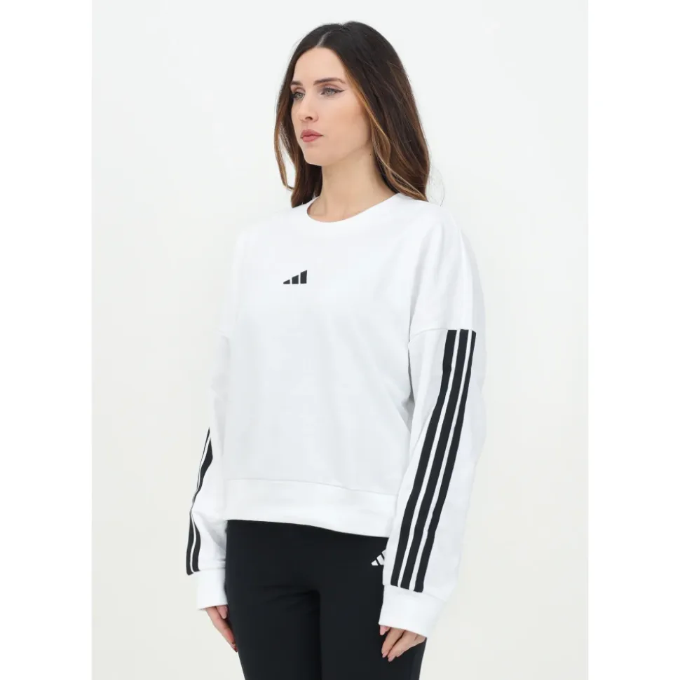 Bluza dresowa z okrągłym dekoltem 3-Stripes French Terry