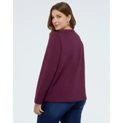 Bluza Scuba z Ozdobnymi Aplikacjami