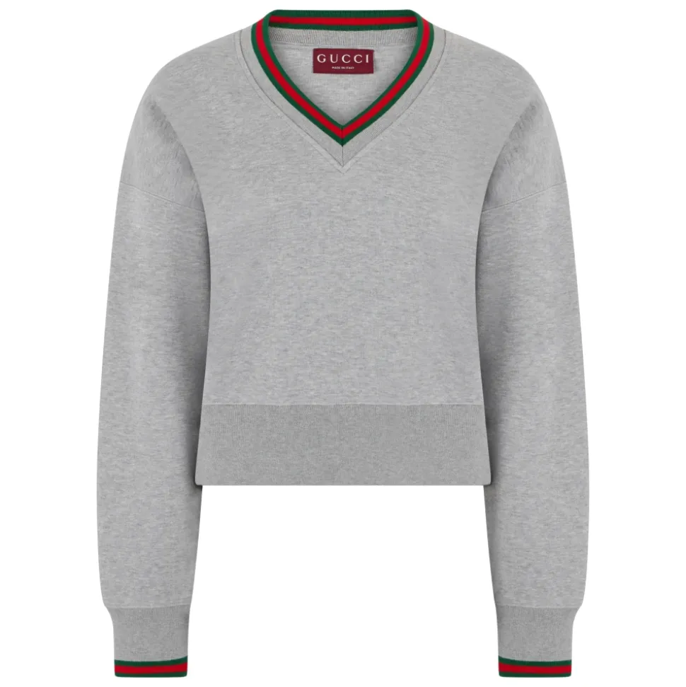 Bluza z dżerseju bawełnianego z taśmą Web