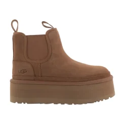 Botki Neumel Platform Chelsea Chestnut