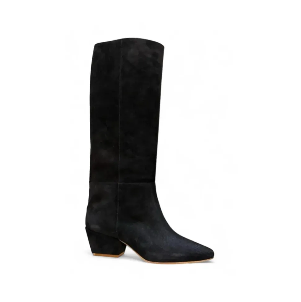 Bottes hautes en daim