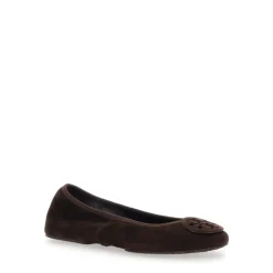Brązowe Buty Flat Minnie Travel Ballet