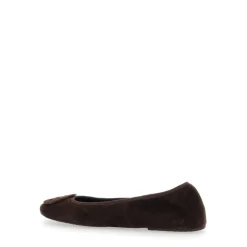 Brązowe Buty Flat Minnie Travel Ballet