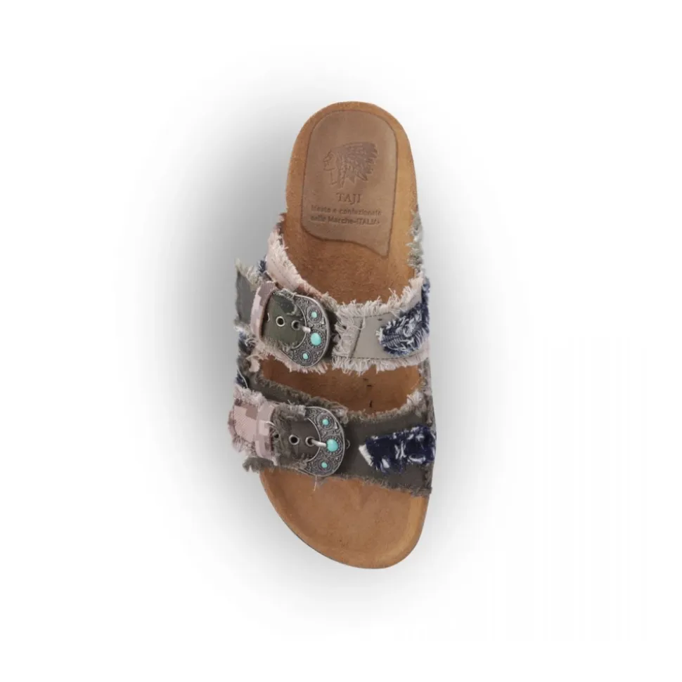 Buckle Patc Sandal