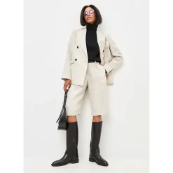 Buty jeździeckie z detalami klamry Dora - Czarne