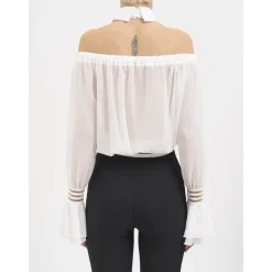 Camicia con spalle scoperte