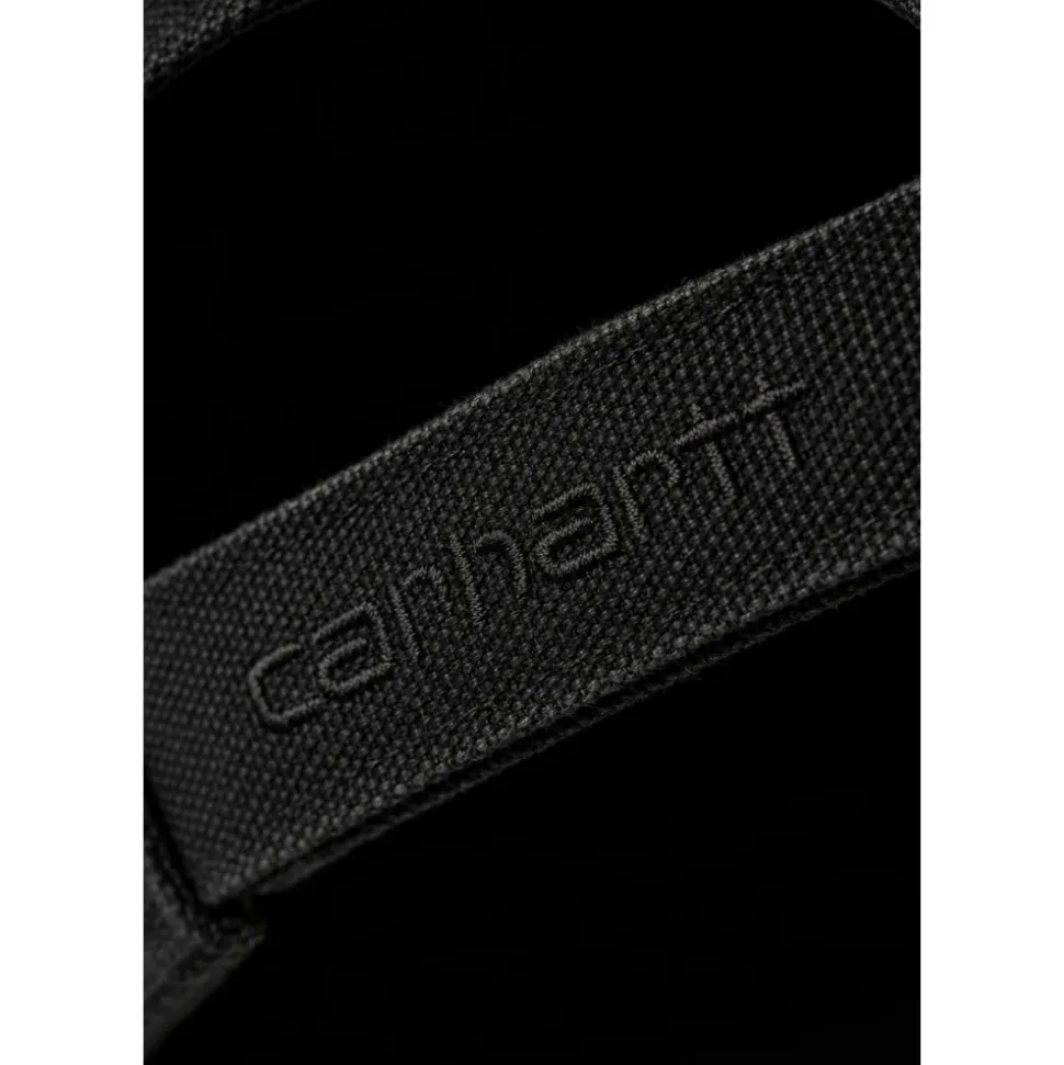 Carhartt WIP Canvas Cap Black stone washed Uniwersalny