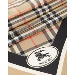 Check Silk Scarf