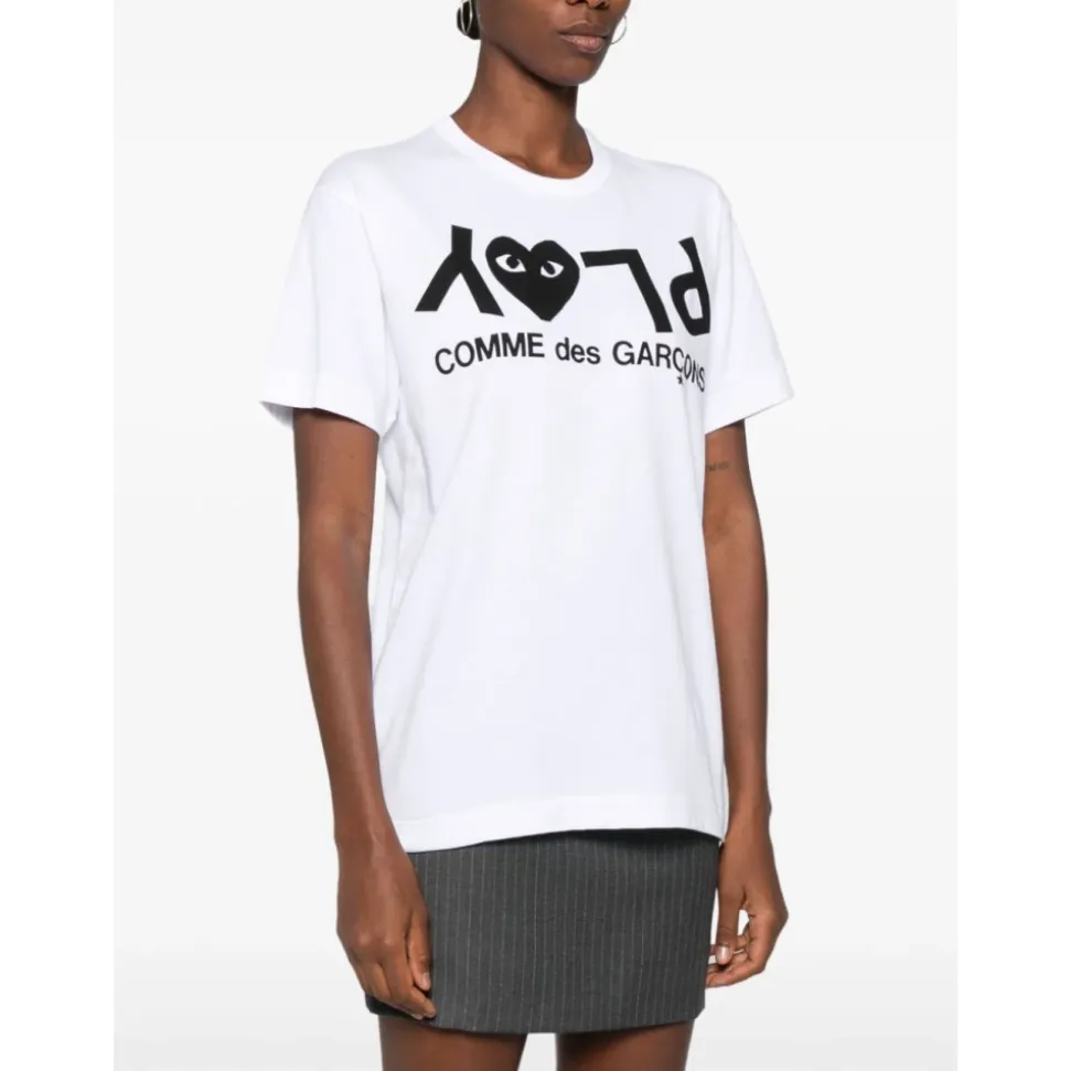 Comme des Garcons T-shirts and Polos Biały