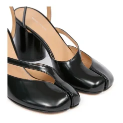 Czarna Tabi Sandal Pump