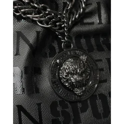 Czarna Torba Hobo z Ekoskóry Alice