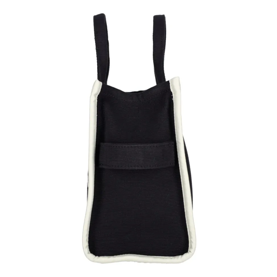 Czarna Torebka Shopper Jacquard Medium