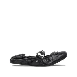 Czarne Baletki Eleganckie Wygodne Buty