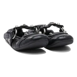 Czarne Baletki Eleganckie Wygodne Buty