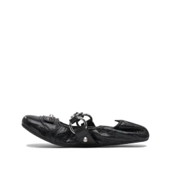 Czarne Baletki Eleganckie Wygodne Buty