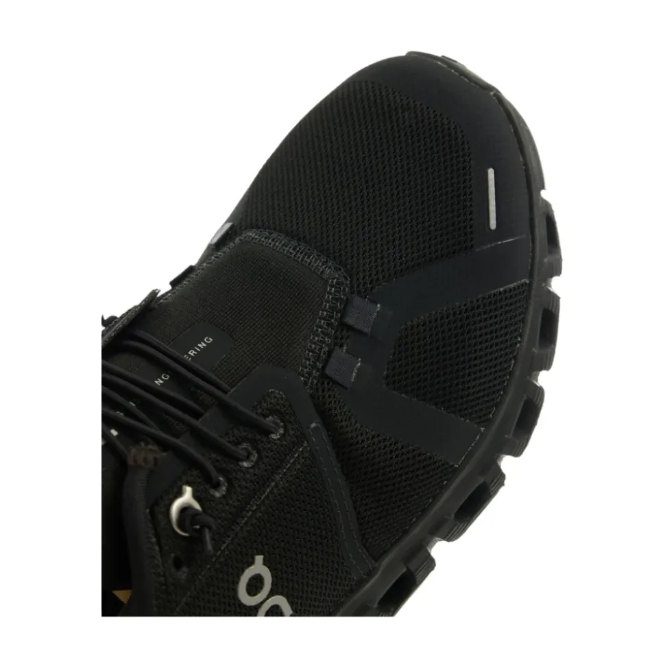 Czarne Buty Chunky z Logo