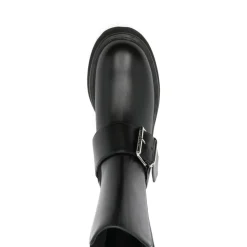 Czarne Buty z Jedwabiu i Nylonu