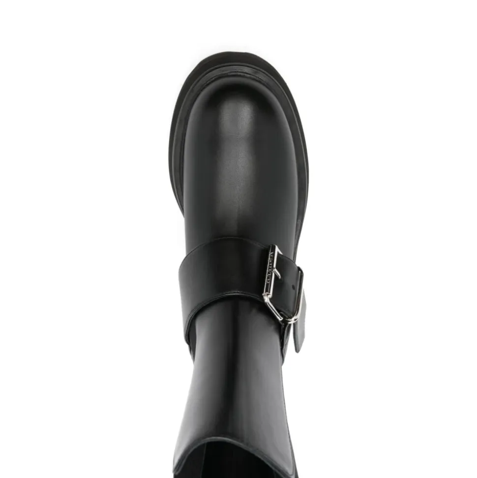 Czarne Buty z Jedwabiu i Nylonu