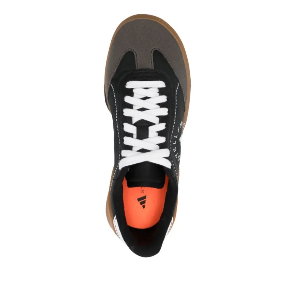 Czarne Jedwabne & Nylonowe Sneakersy