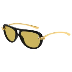 Czarne/Żółte Okulary przeciwsłoneczne BV1418S