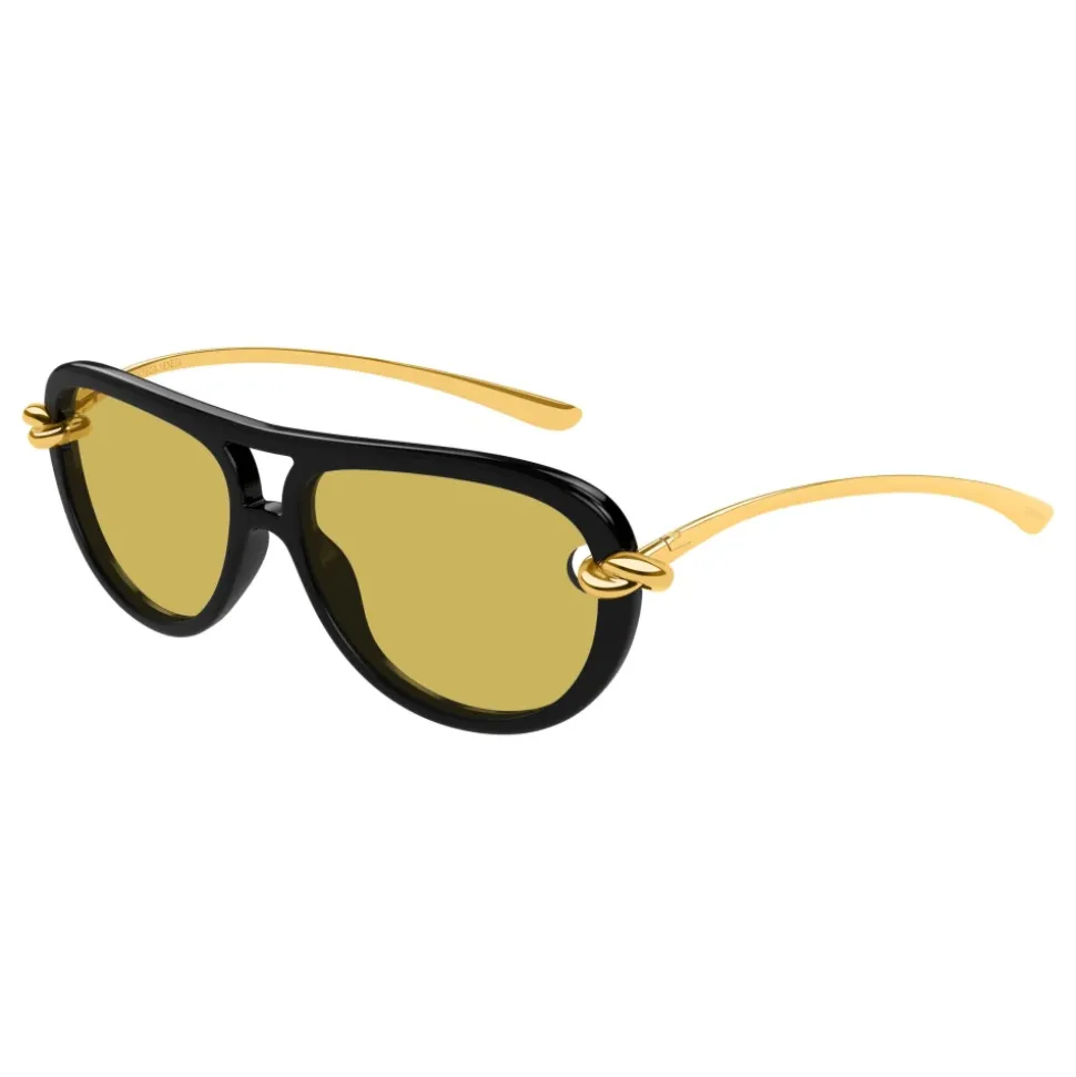 Czarne/Żółte Okulary przeciwsłoneczne BV1418S