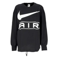Czarno-Biała Crewneck Sweatshirt Damski