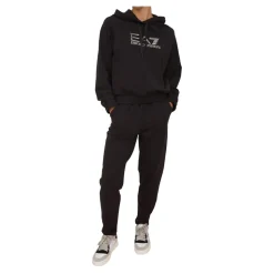 Czarny Dres Bawełna Modal Elastan