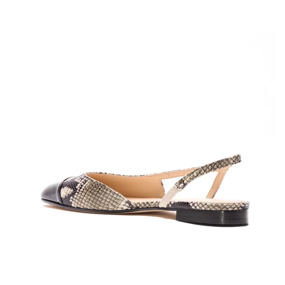Czółenka Baleriny Slingback z Zakrytymi Palcami