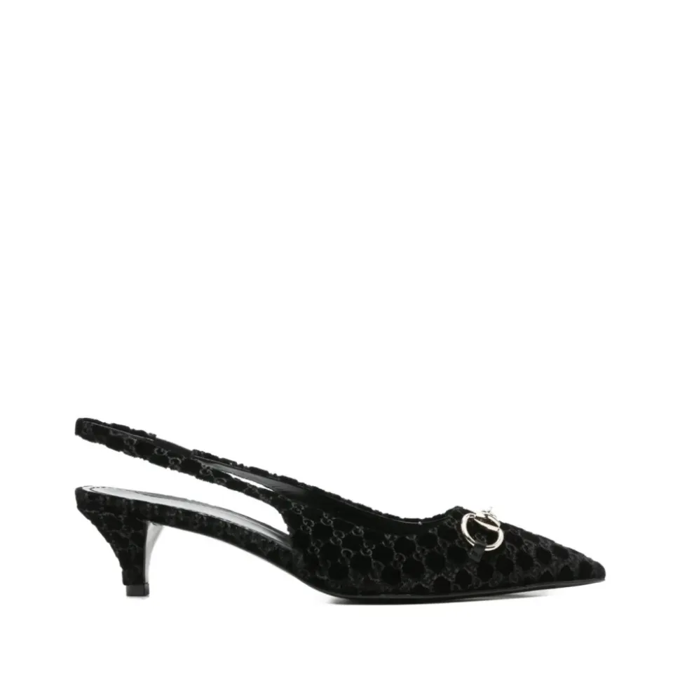 Czółenka Slingback z wędzidłem