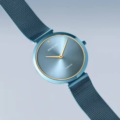 Damski zegarek Charity 32 mm 3 ATM Szkło szafirowe Slim Design Bransoleta Milaneza 18132-Charity1