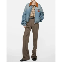 Denimowa Kurtka Bomber