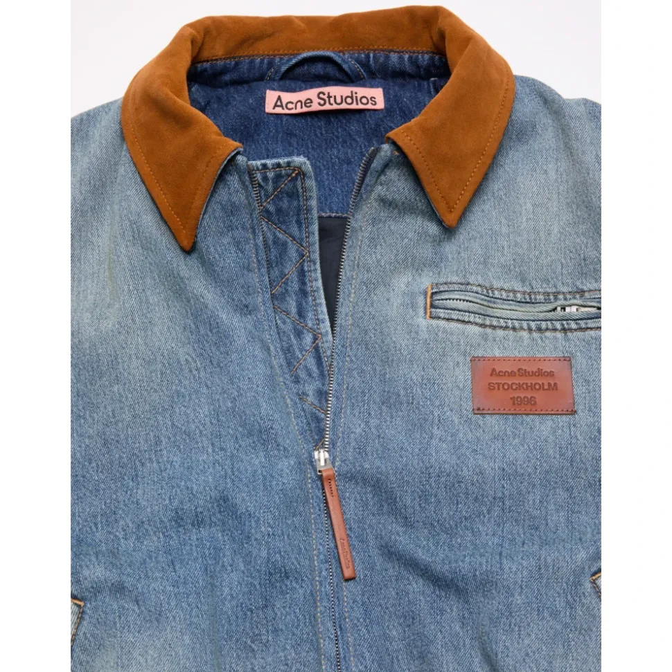 Denimowa Kurtka Bomber