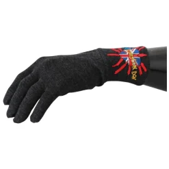 DGLovesLondon Haftowane Wełniane Rękawiczki