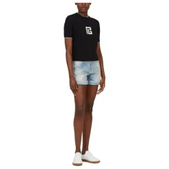 Dzianinowy sweter z logo