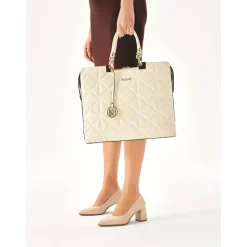 Elegancka pikowana torba skórzana