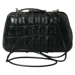 Elegancka Wieczorowa Torebka z Skóry Krokodyla