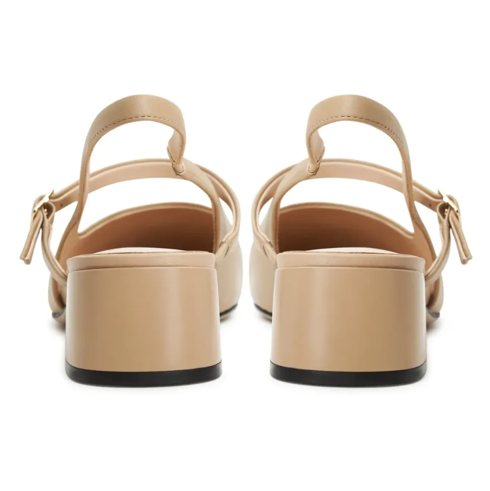 Eleganckie Slingback Block Heels Pumps