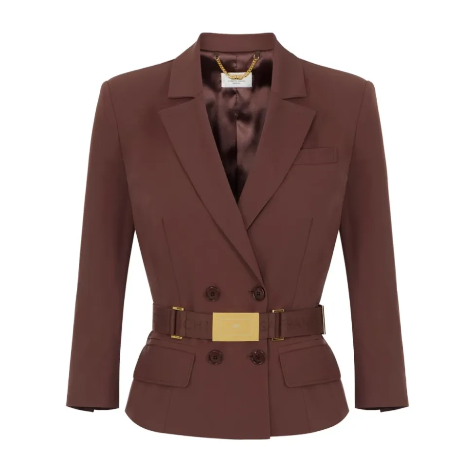 Elisabetta Franchi Jackets Brązowy